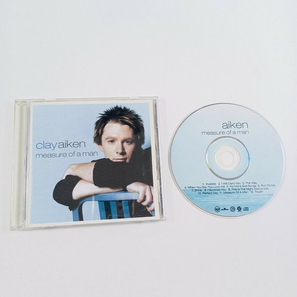 Clay Aiken CD Measure Of A Man -Throwbacks **MINOR WEAR - Picture 5 of 14